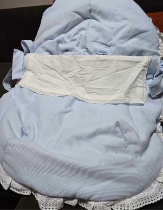 Saco paseo/Maxi Cosi azul bebé piqué