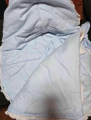 Saco paseo/Maxi Cosi azul bebé piqué