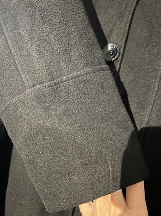 Cappotto nero doppio petto