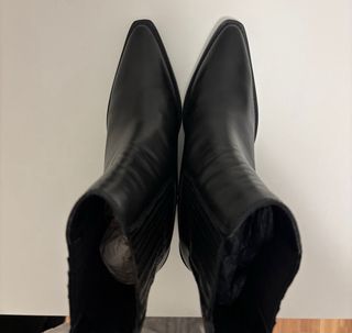 Botines negros Mango tacón