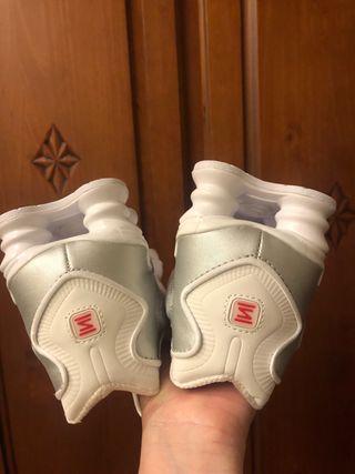 Zapatillas Nike Shox Hombre Blancas Talla 44