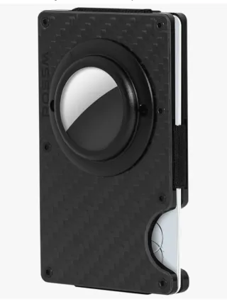 Tarjetero RFID Carbono y Metal ROSSM