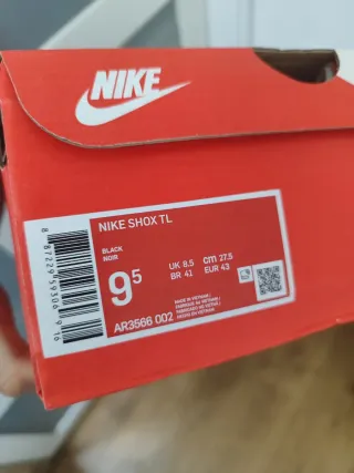 Nike Shox Negro y Turquesa