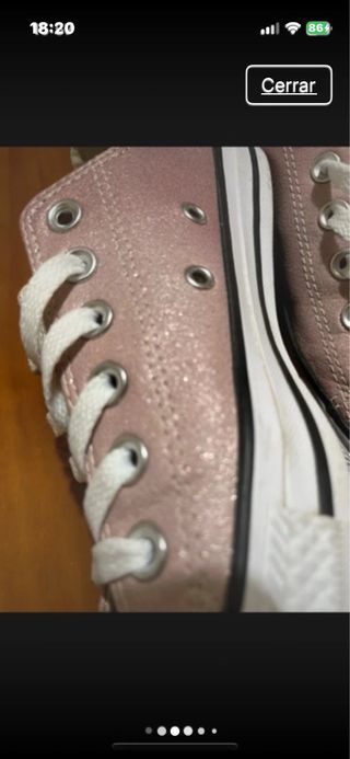 Converse All Star Rosa Glitter Talla 38