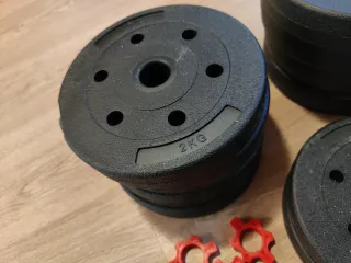 Kit Mancuernas Ajustables Pesas Gimnasio