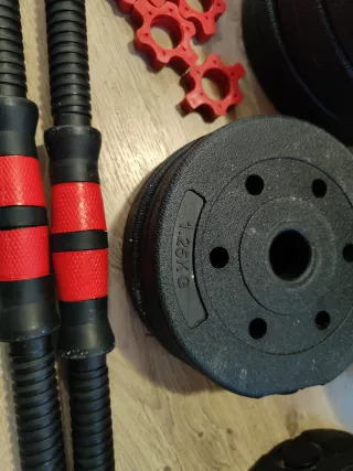 Kit Mancuernas Ajustables Pesas Gimnasio