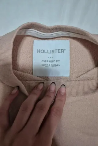 Sudadera beige/rosa pastel