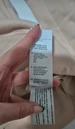 Sudadera beige/rosa pastel