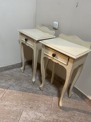 Mesitas de noche de madera (pack 2)