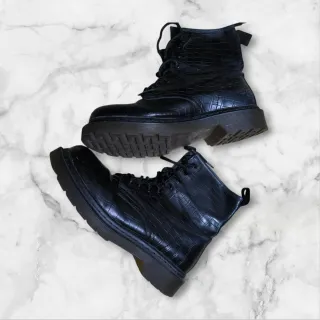 Stivaletti neri similpelle donna Tg 38