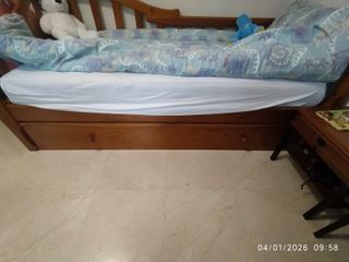 Cama nido madera maciza 80x180