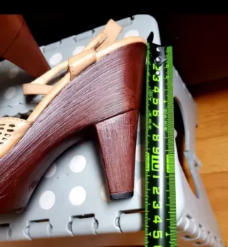 Zapatos tacón beige mujer talla 38