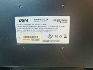 Monitor DGM 17 Negro