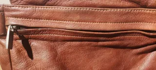 Bolso bandolera DYMS piel marrón