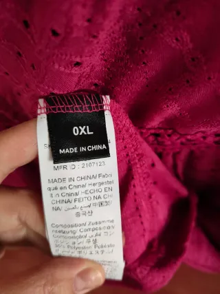 Camiseta burdeos, Talla 44