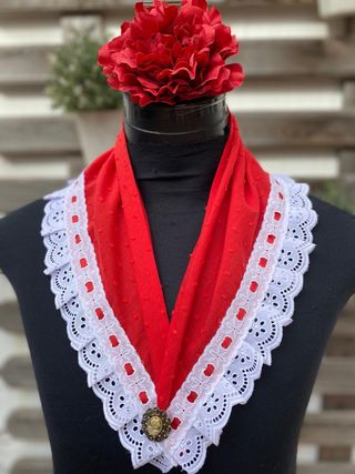 Pico Rociero Niña Rojo y Blanco