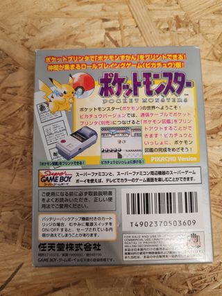 Pokemon Amarillo Game Boy Japon