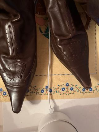 Botas Zara Piel Marrón Talla 39