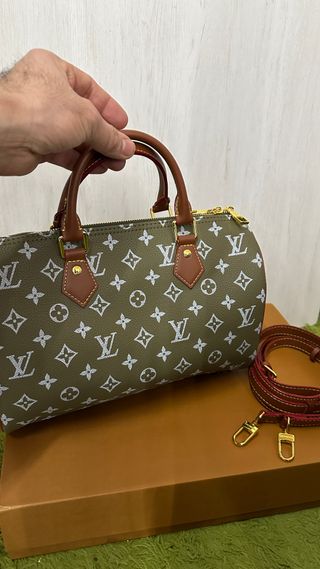 Bolso Louis Vuitton Speedy Marrón y Verde
