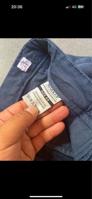 Pantaloncini uomo blu taglia M