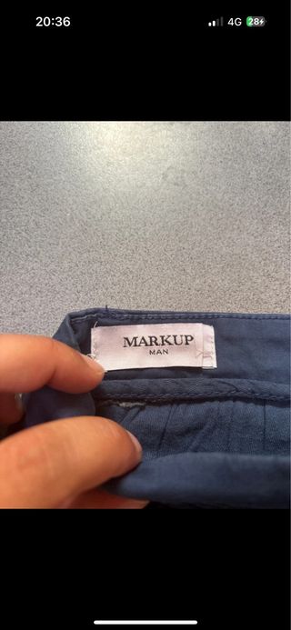 Pantaloncini uomo blu taglia M