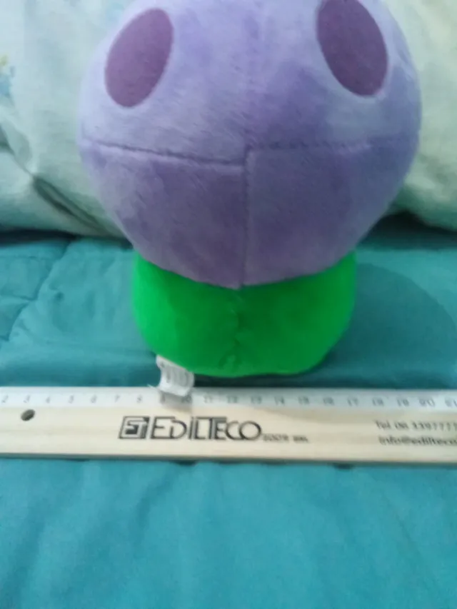 Peluche Fungo PVZ Viola e Verde