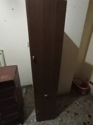 Blocco 2 mobili coordinati legno scuro