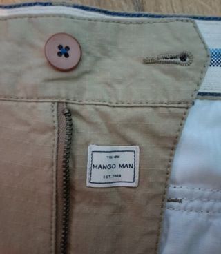 Bermuda Cargo Mango Talla 42 Beige