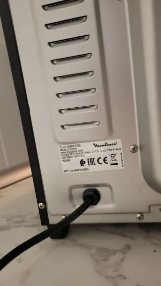 Horno Moulinex Negro