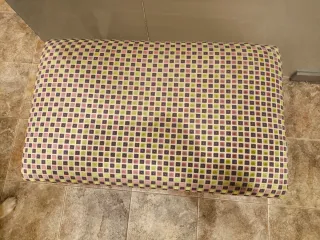 Taburete estilo barroco tapizado