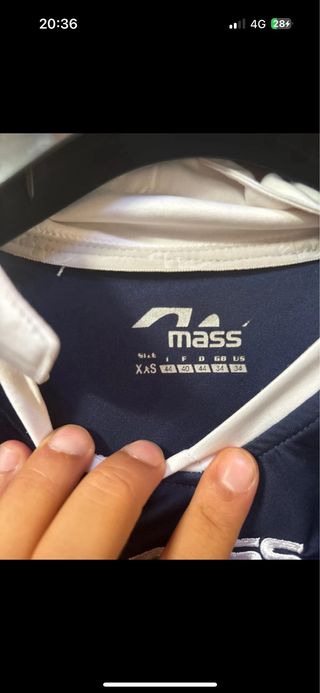 T-shirt MASS blu taglia XS
