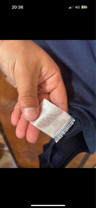 T-shirt MASS blu taglia XS