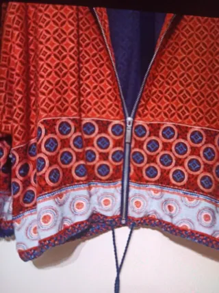 Chaqueta estampado étnico talla única