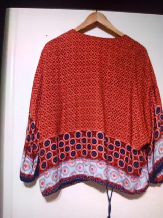 Chaqueta estampado étnico talla única