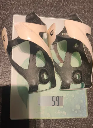 Porta bidón Carbono Blackburn Blanco los 2