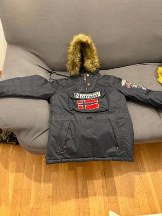 Abrigo Geographical Norway Negro Talla 12 años