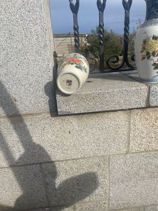 Jarrón Cerámica Japonés Decorado