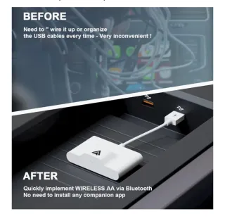 Adaptador Carplay Android Auto Inalámbrico