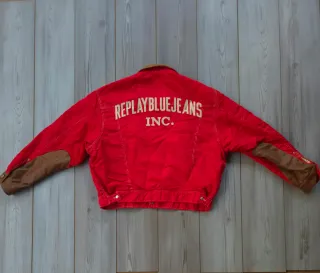 Chaqueta Bomber Vintage Replay blue jeans inc