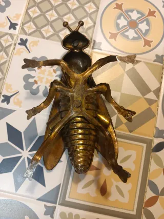 Cenicero Latón y bronce  Vintage Insecto