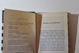 Mini libro vintage juventus "Il romanzo del calcio