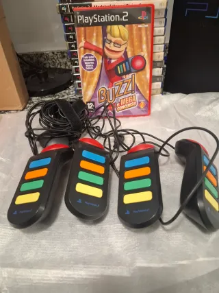 PlayStation 2 con 17 juegos y accesorios