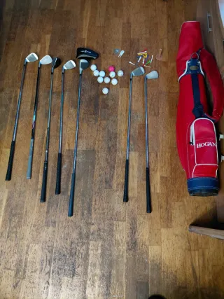 Set de Palos de Golf y Bolsa Roja
