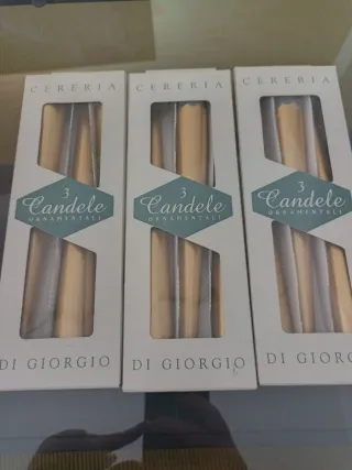 Set 9 Candele Decorative Dorate