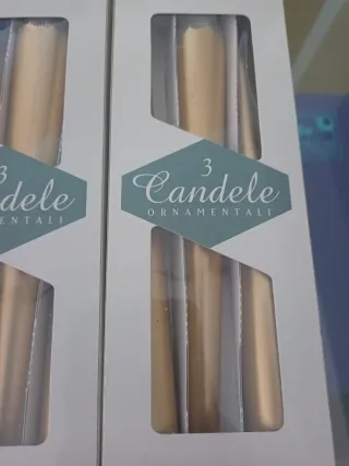 Set 9 Candele Decorative Dorate