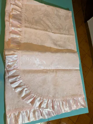 Copriletto Piqué Rosa Vintage