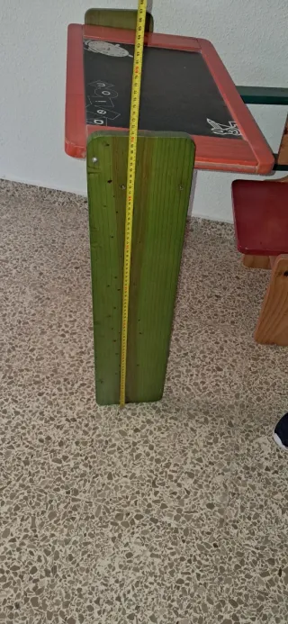 Pupitre escolar plegable madera