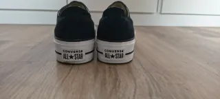 Converse con plataforma talla 41 color negro