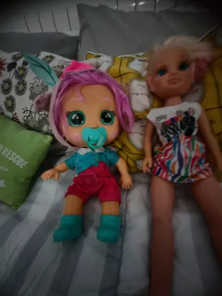 Bebé Llorón Muñeca con Chupete