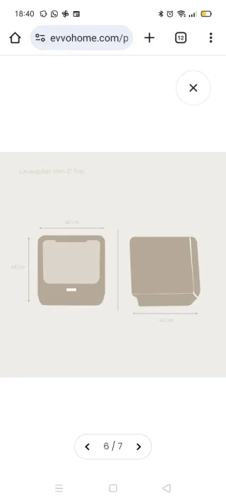 Lavavajillas Portátil Evvo Mini D Trip 2